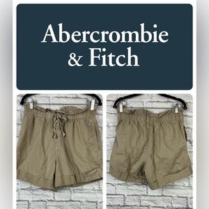 Abercrombie & Finch Drawstring paper bag khaki shorts M